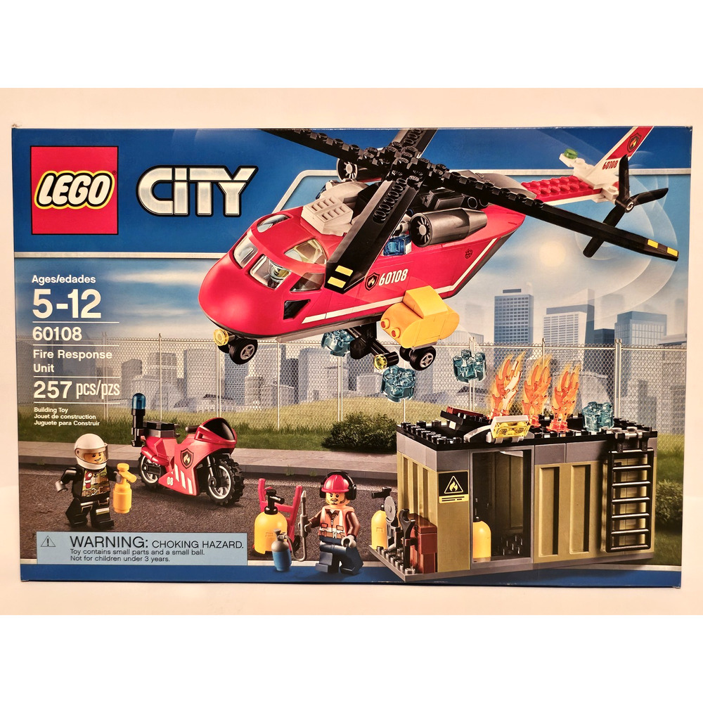 FIRE RESPONSE UNIT Lego City LEGO Set #60108 NEW Sealed RETIRED Unopened